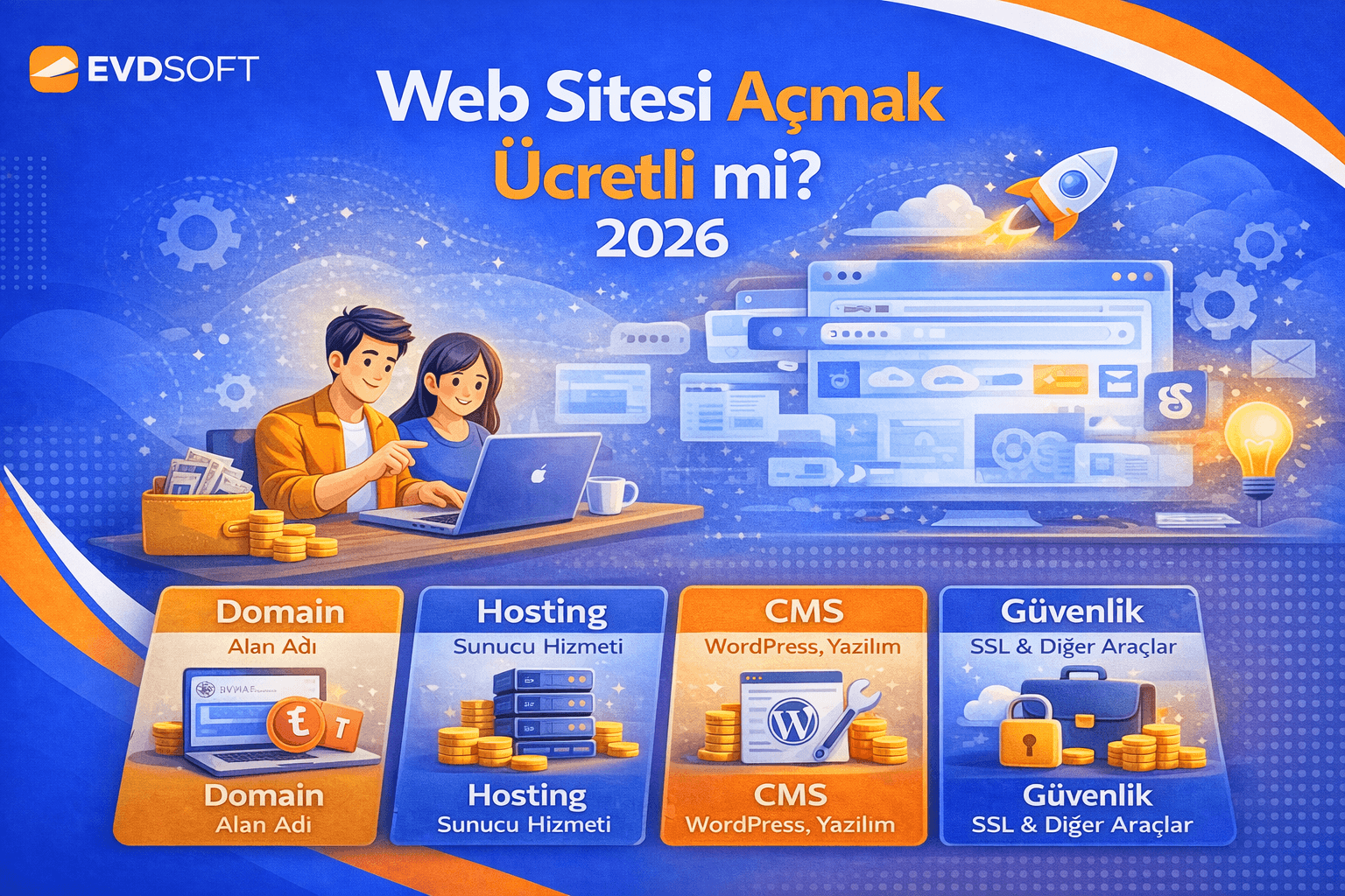 Web Sitesi Açmak Ücretli mi? 2026'da Gerçek Maliyetler